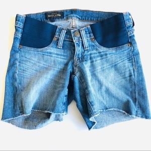 J crew maternity cutoff shorts